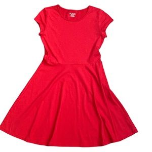 Red Short Sleeve T-Shirt Dress by ❤️PLACE❤️